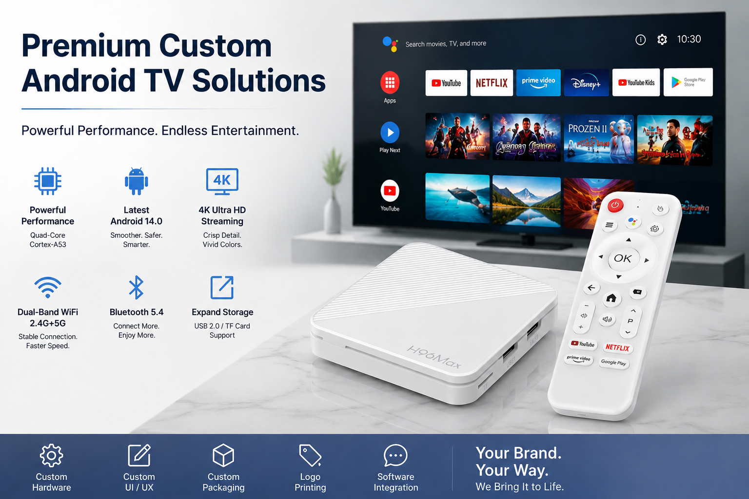 Premium Custom Android TV Solutions