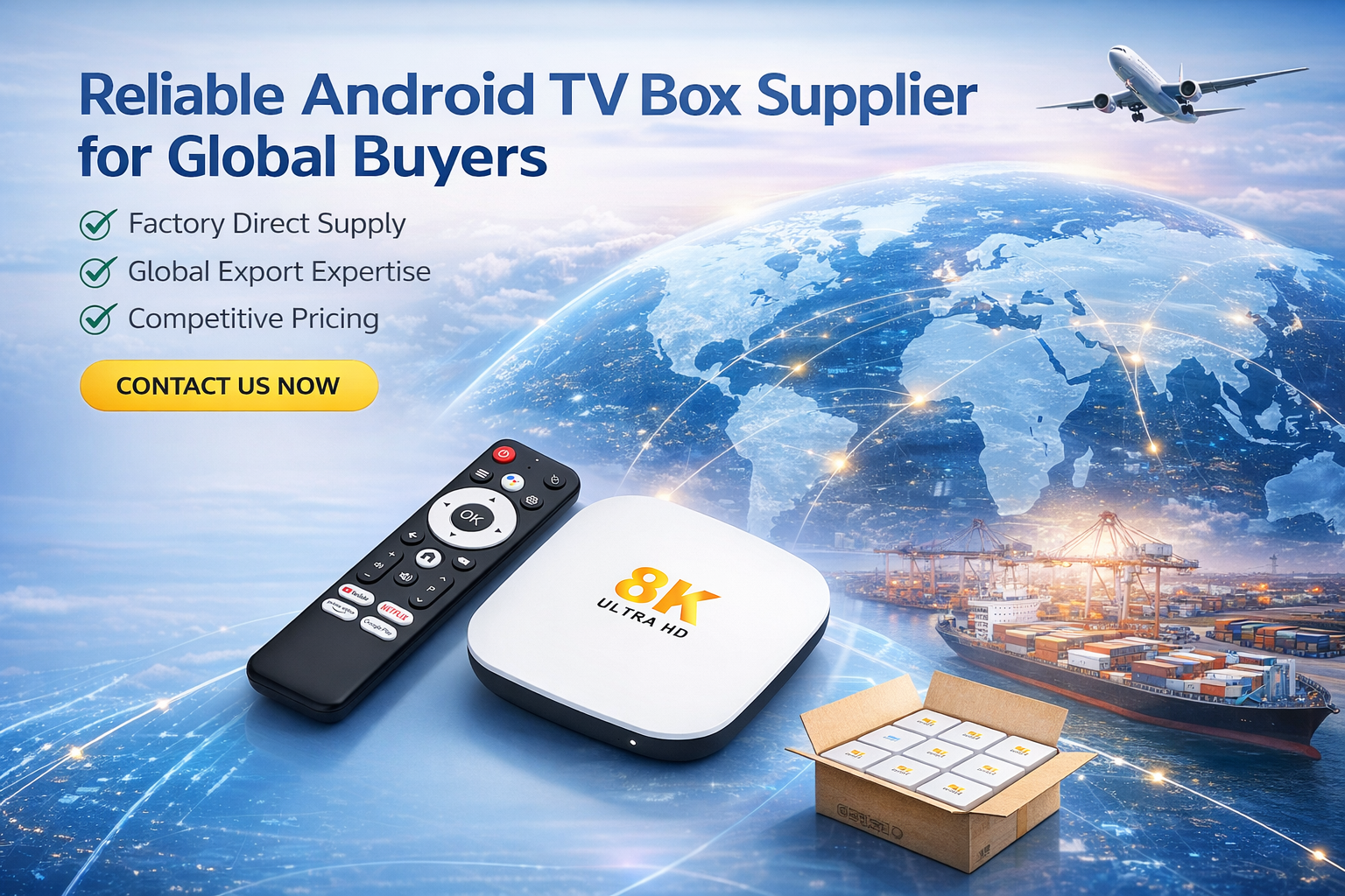 Reliable Android TV Box Supplier for Global Buyers