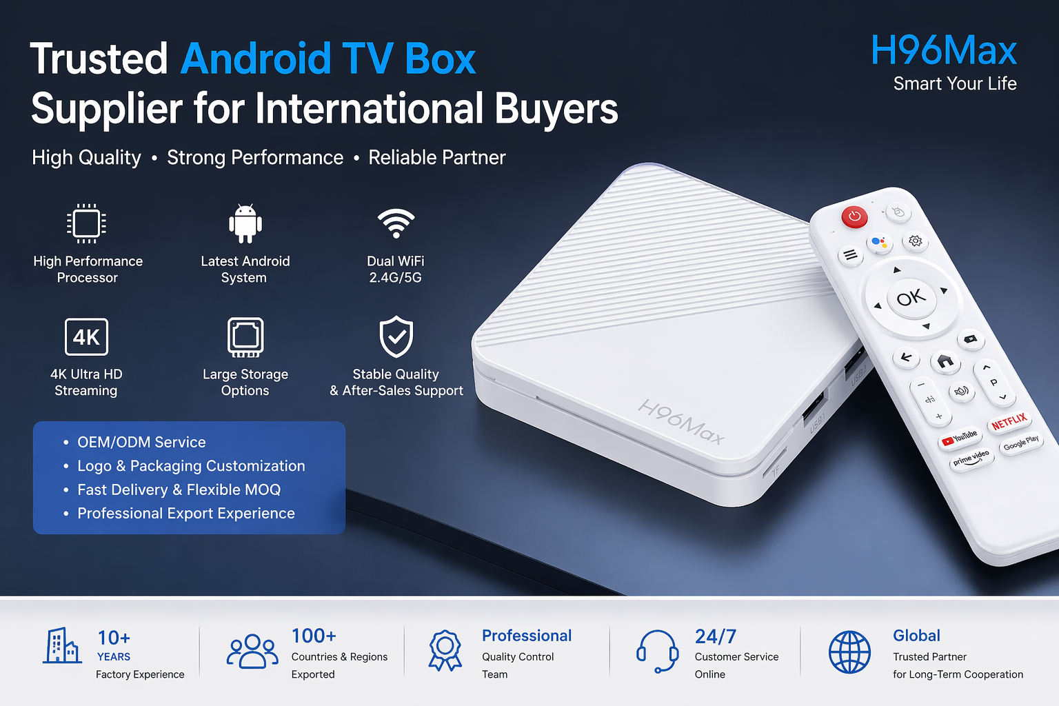 Trusted Android TV box supplier for international buyers