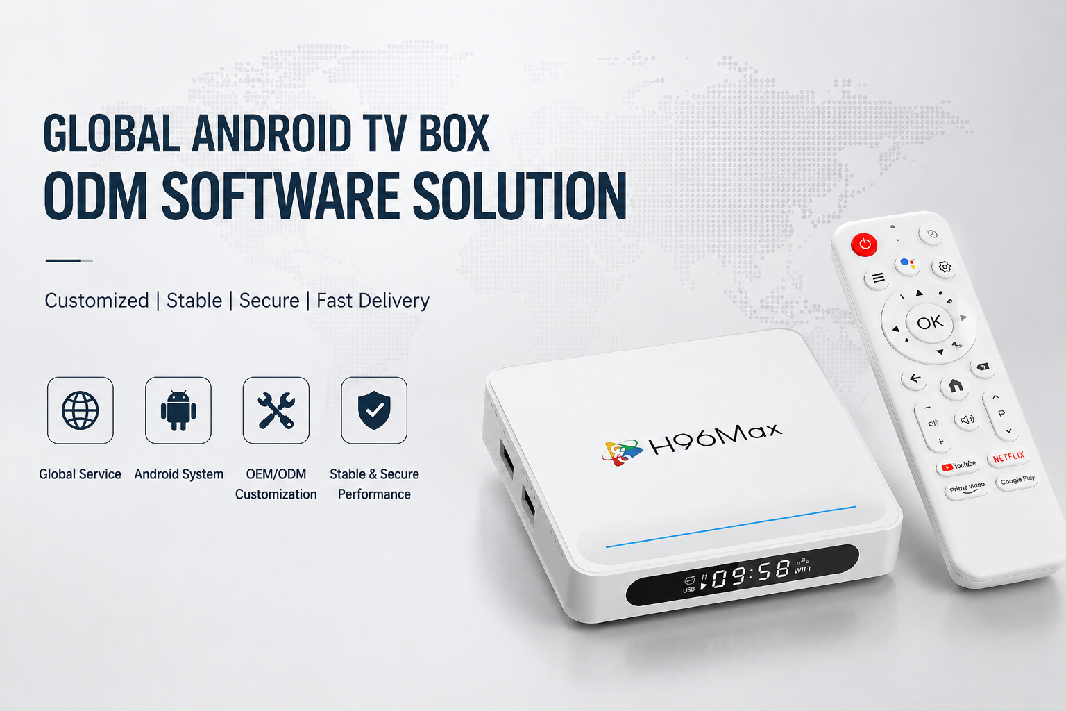 Global Android TV Box ODM software solution