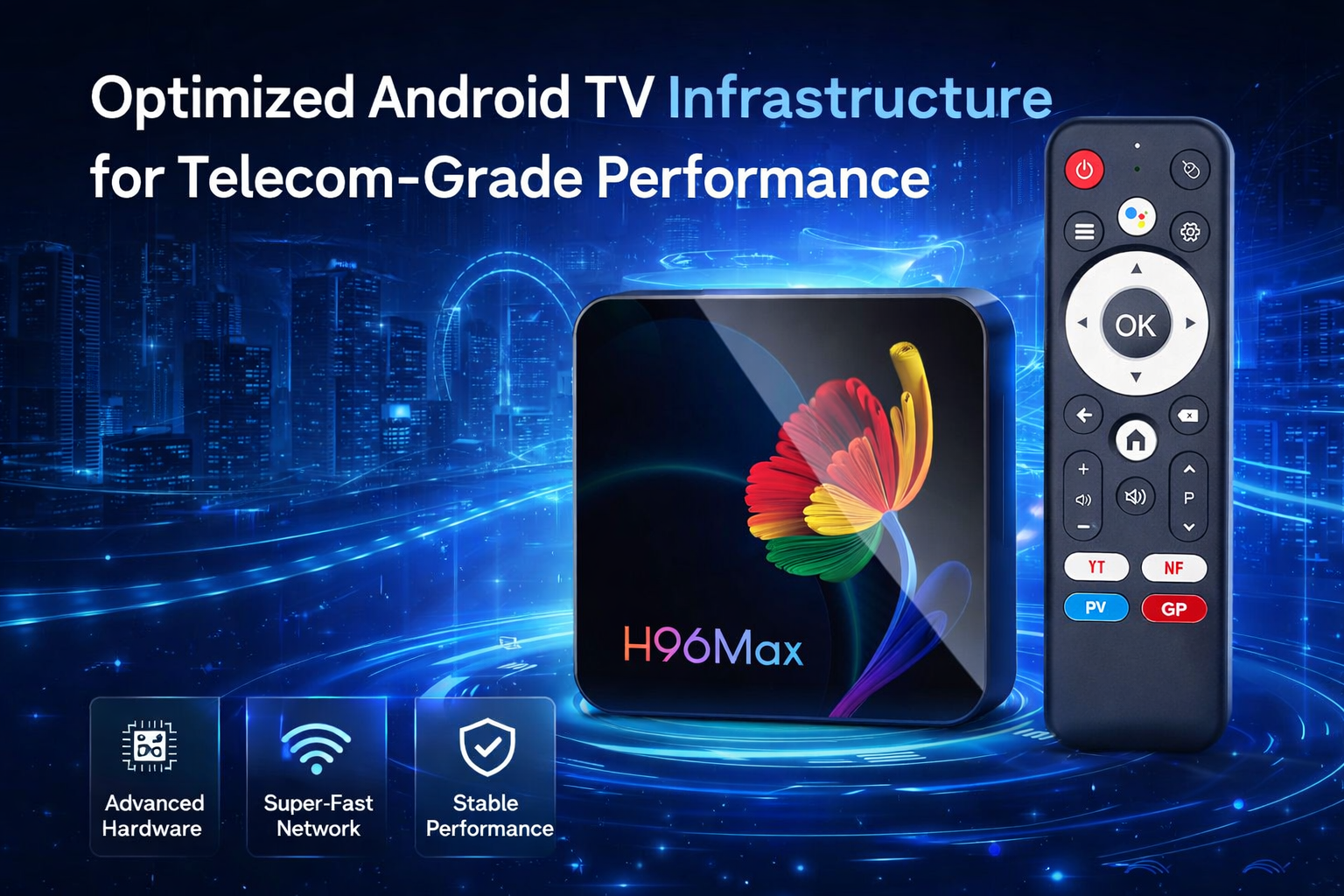 Optimized Android TV infrastructure for telecom-grade performance