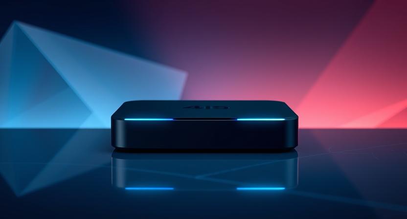 Android 15 TV box in front of advanced production line Android 15 TV box in front of advanced production line