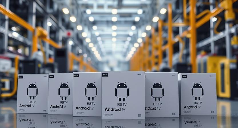 Android device with glowing highlights Android device with glowing highlights