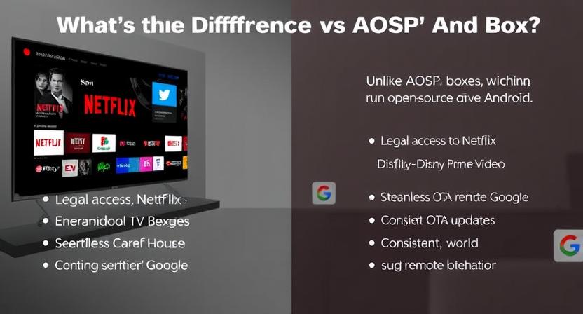 Comparison between Google Certified and AOSP Android TV boxes Comparison between Google Certified and AOSP Android TV boxes