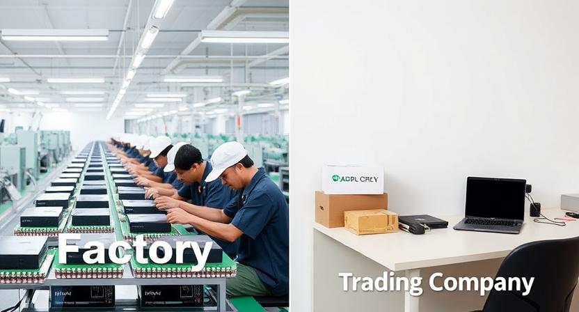 Comparison chart between factory and trading company Comparison chart between factory and trading company
