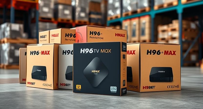 Customized H96 Max TV box packaging designs for wholesale orders Customized H96 Max TV box packaging designs for wholesale orders
