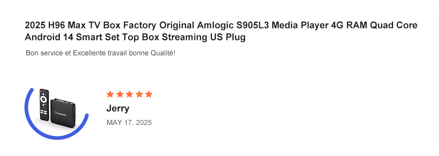 customer feedback for h96 max factory