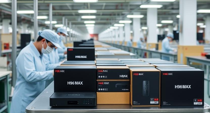 Modern Android TV box manufacturing factory with assembly line and quality control Modern Android TV box manufacturing factory with assembly line and quality control