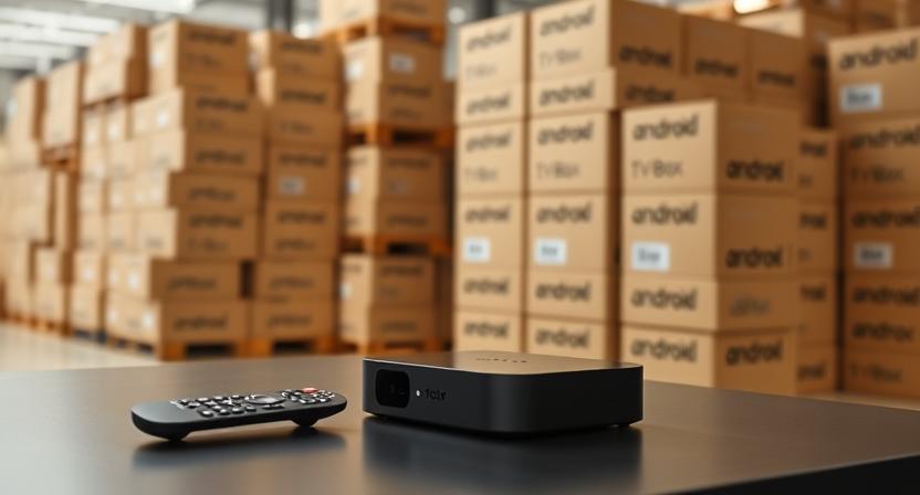 Side-by-side comparison of a single smart TV box and multiple bulk units Side-by-side comparison of a single smart TV box and multiple bulk units