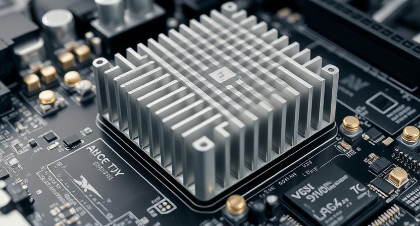 Aluminum heatsink on Android TV Box motherboard Aluminum heatsink on Android TV Box motherboard