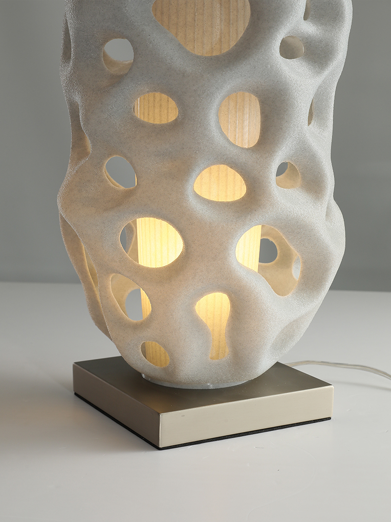Organic 3D Printed table Light Hollow Design | 3D printed hotel lamp ...