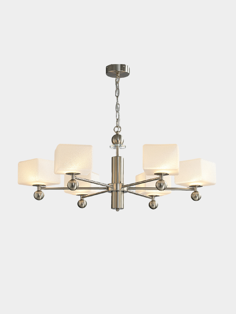 3D Printed Square shape Modern Multi-Arm Chandelier