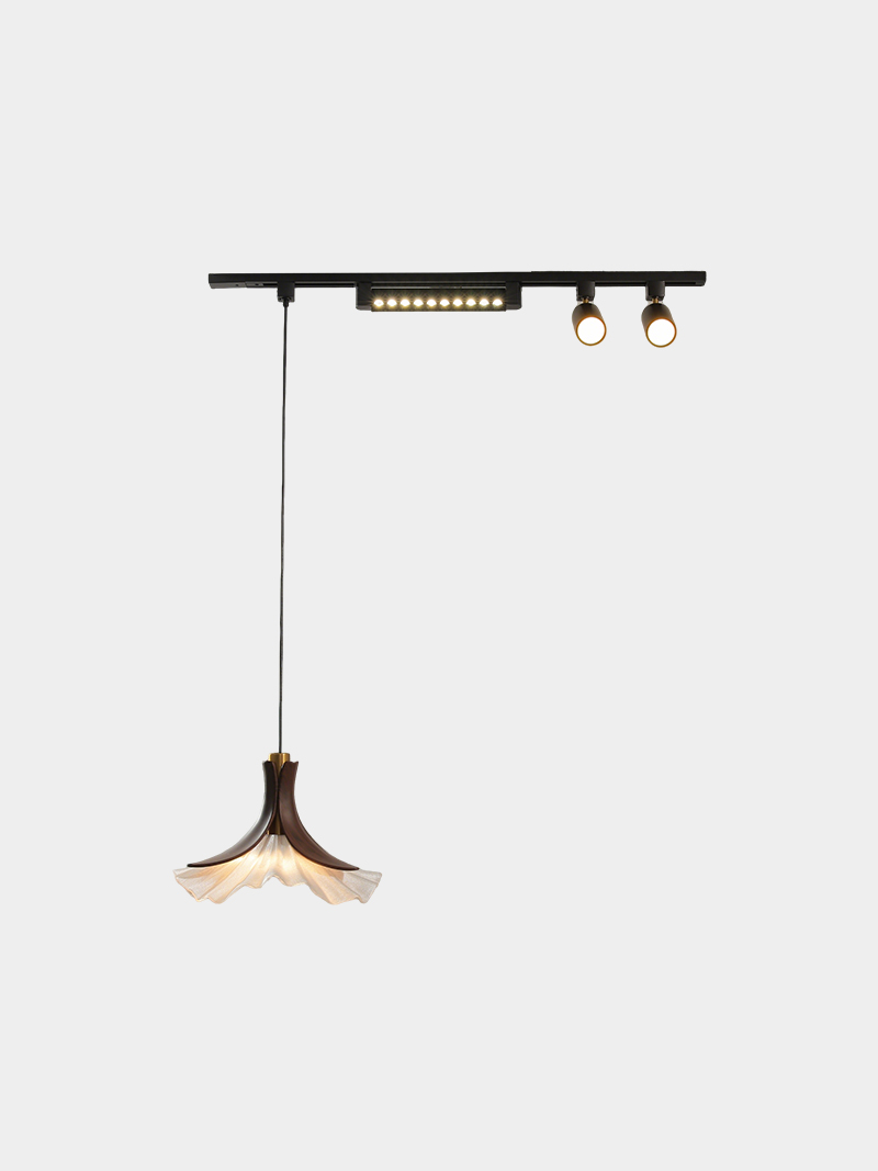 Composable Modern 3D Printed Linear Track Pendant Light