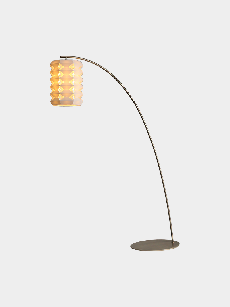 3D Printed Arc Floor Pendant Style Lamp Modern Decorative Light