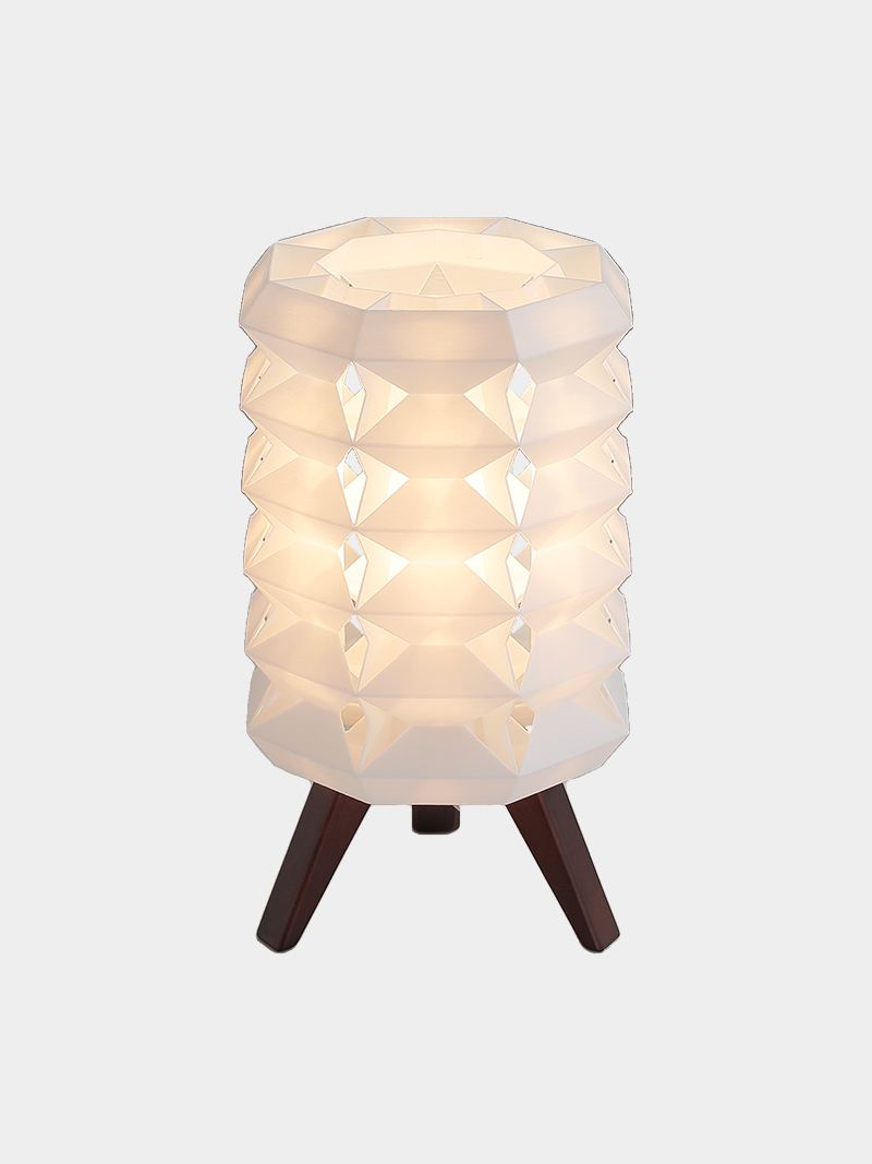 3D Printed Geometric Diamond Table Lamp
