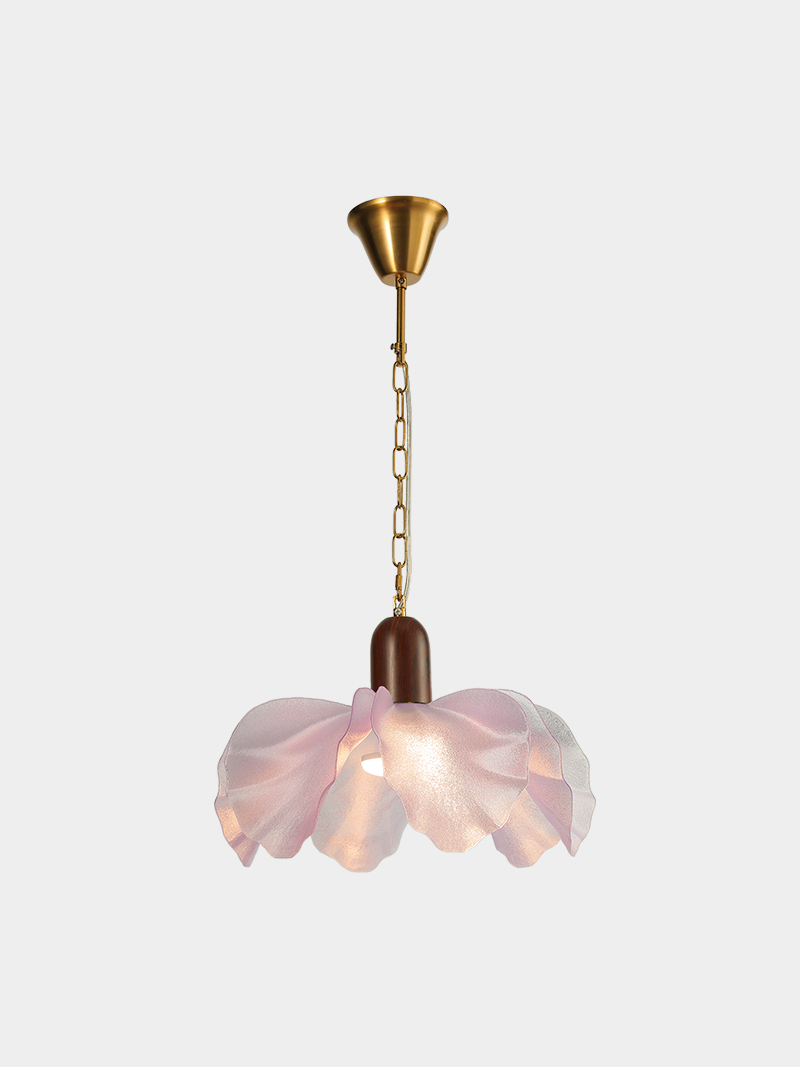 3D Printed Elegant Petal Pendant Light