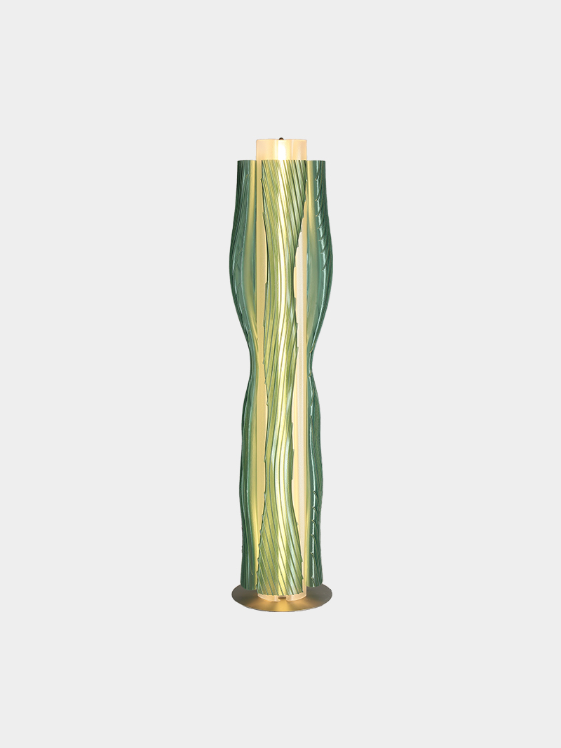 3D Printed Sculptural Column Floor Light Modern Art Lamp