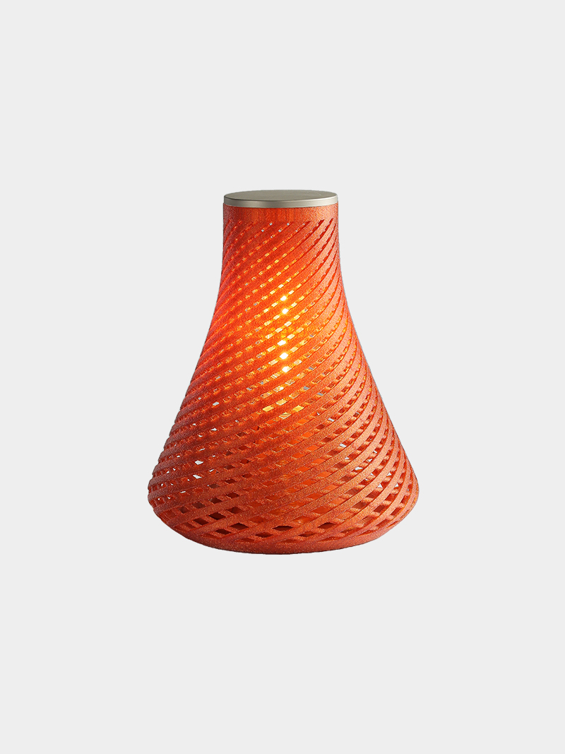 3D Printed Twisted Cone Pendant Light Modern Decorative Lamp
