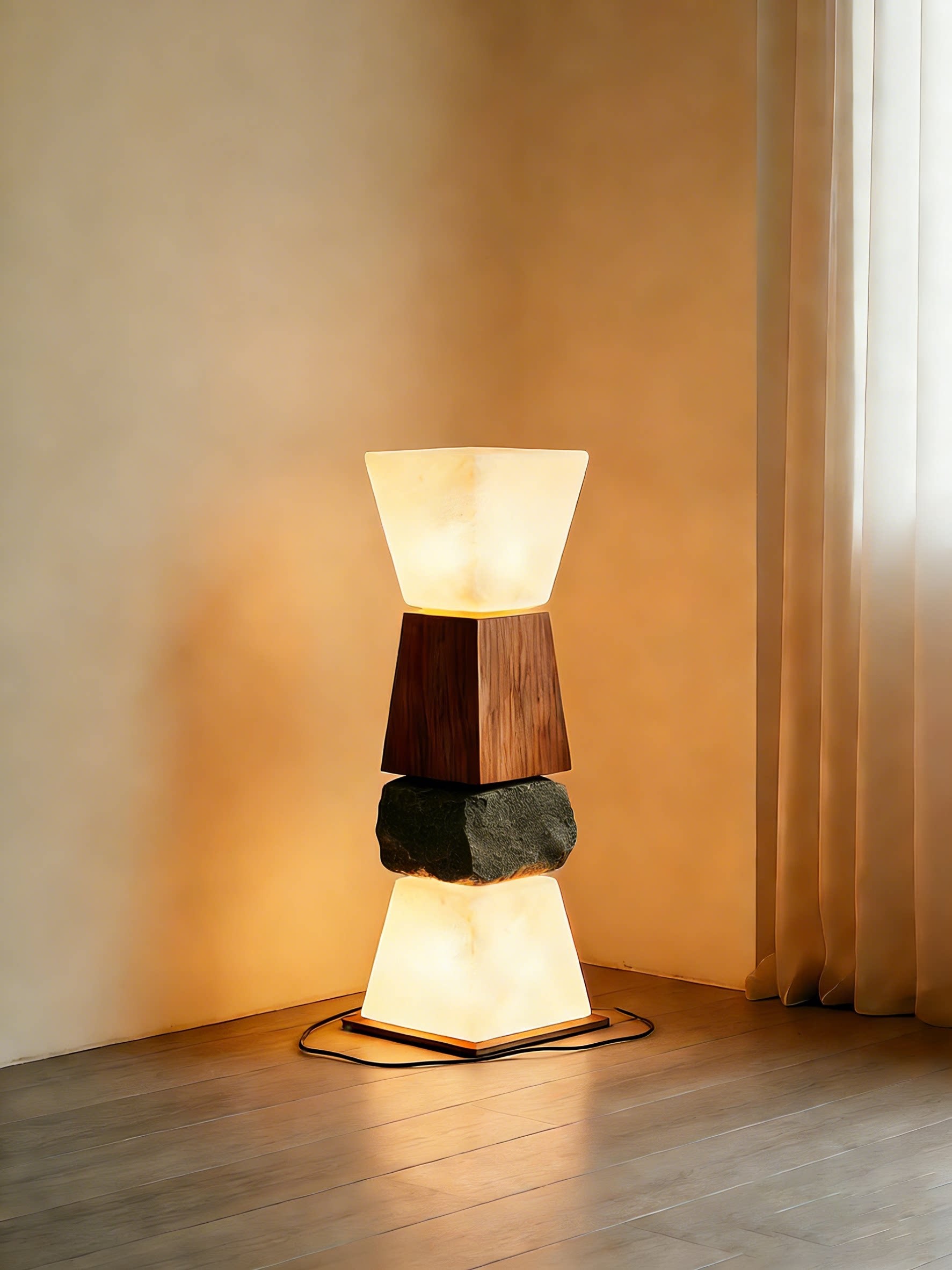 Inverted Pyramid Nature Lamp