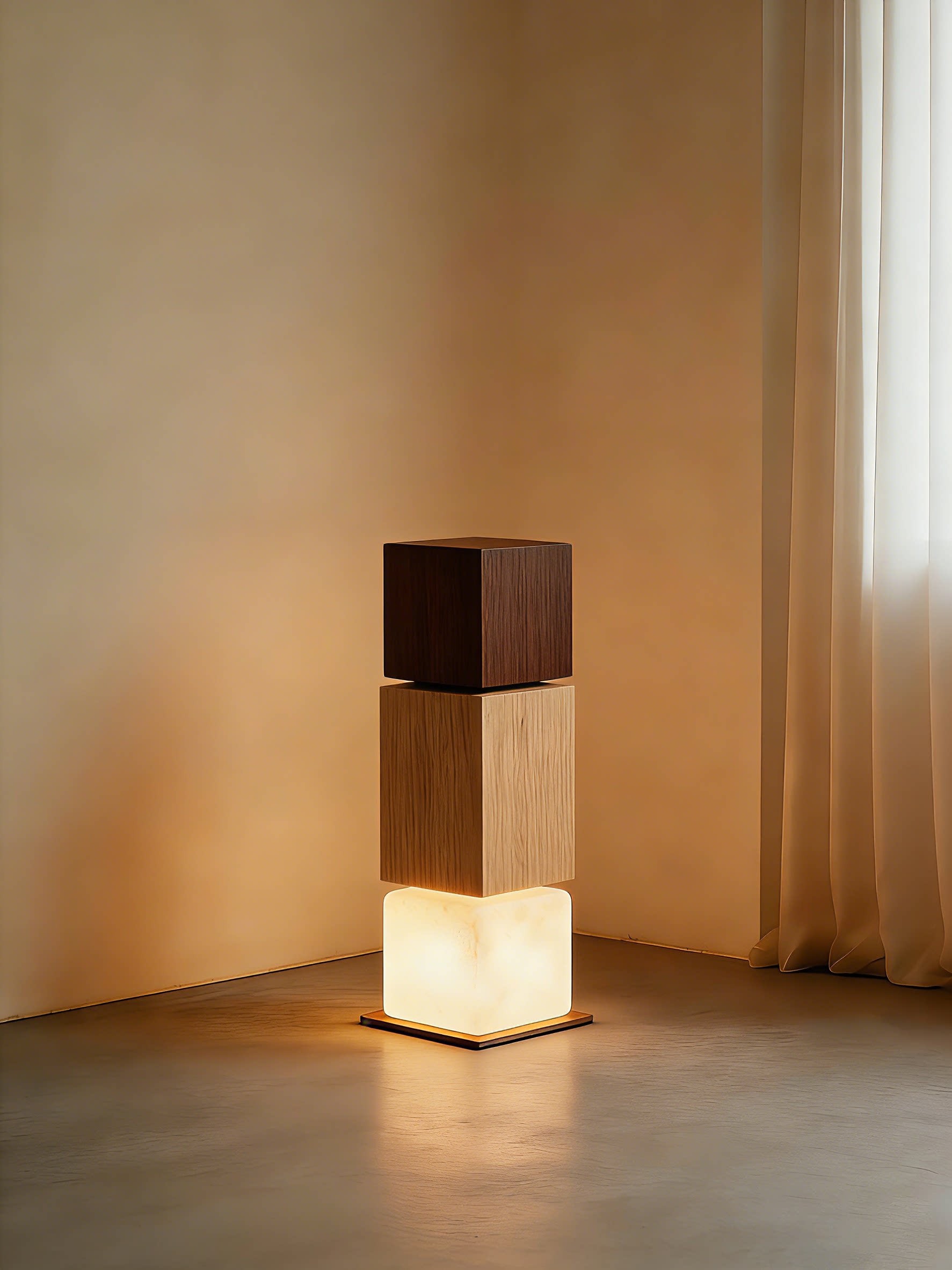 Stacked Cube Light Tower Lamp