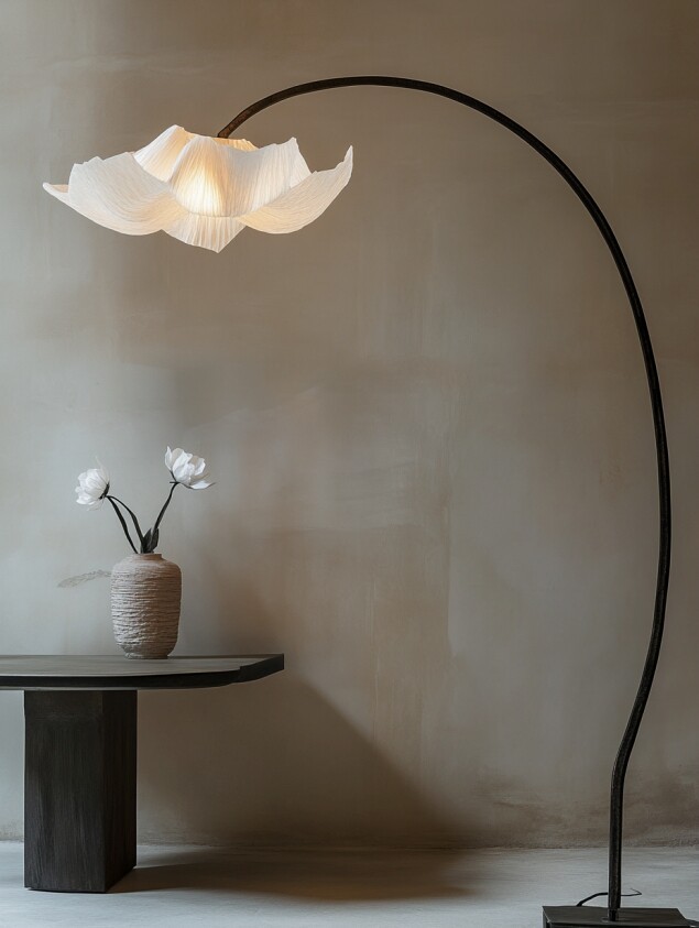 3D Printed Artistic Flower Floor Lamp