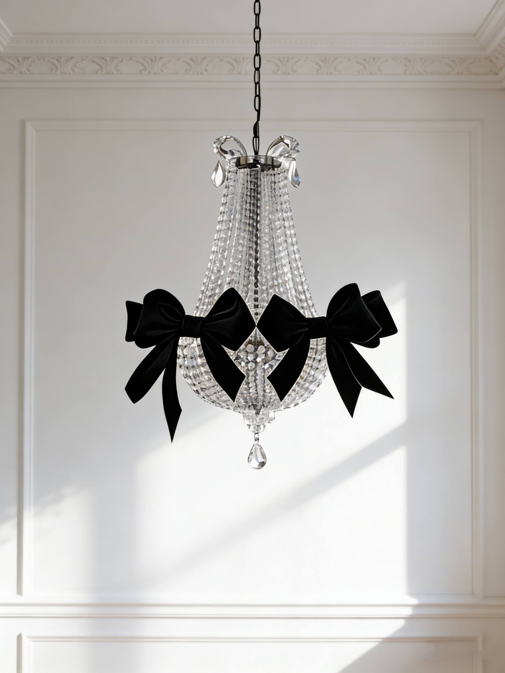 Crystal Bow Chandelier - 3D Printed Luxury Light