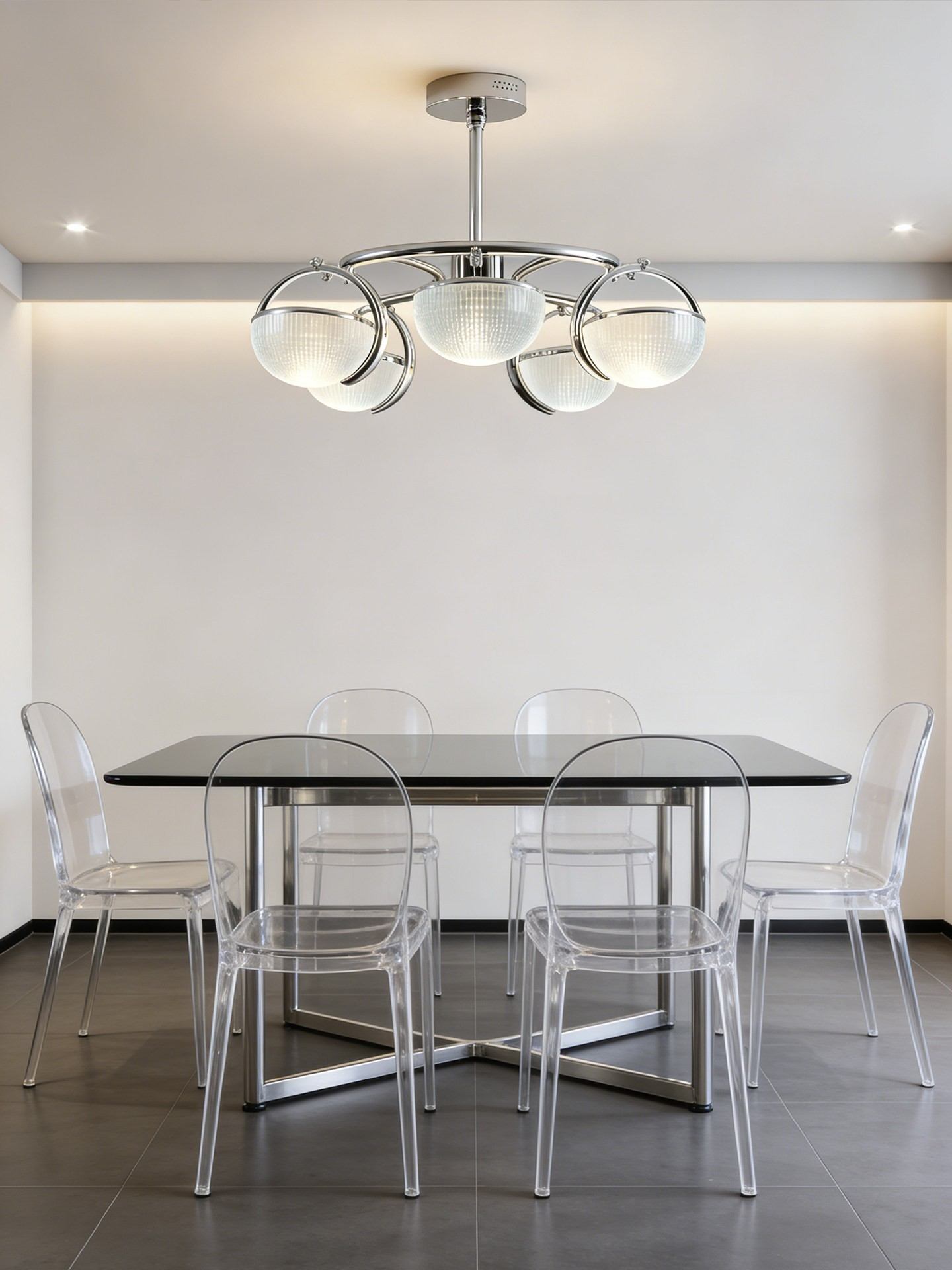 Futurist Ring Orb Light - 3D Printed Geometric Chandelier