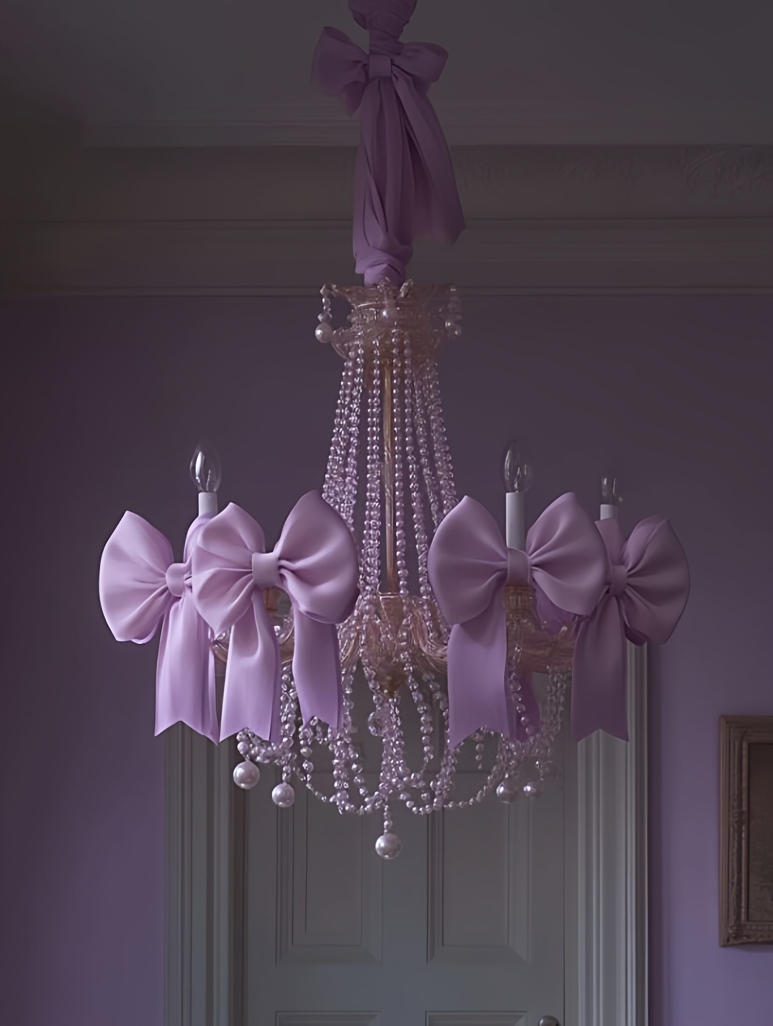 Elegant 3D Printed Pendant Light with Soft Floral Shape