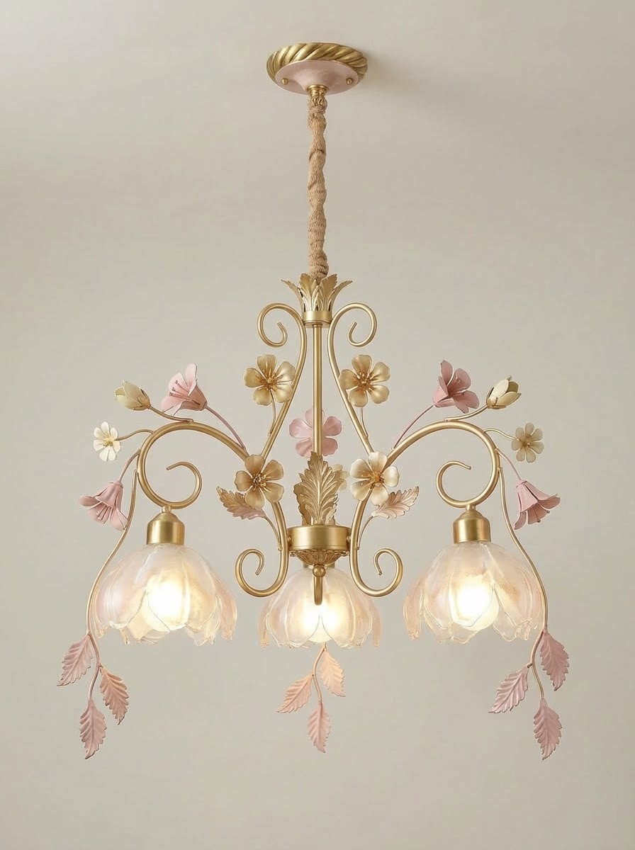 3D Printed Vintage Floral Chandelier