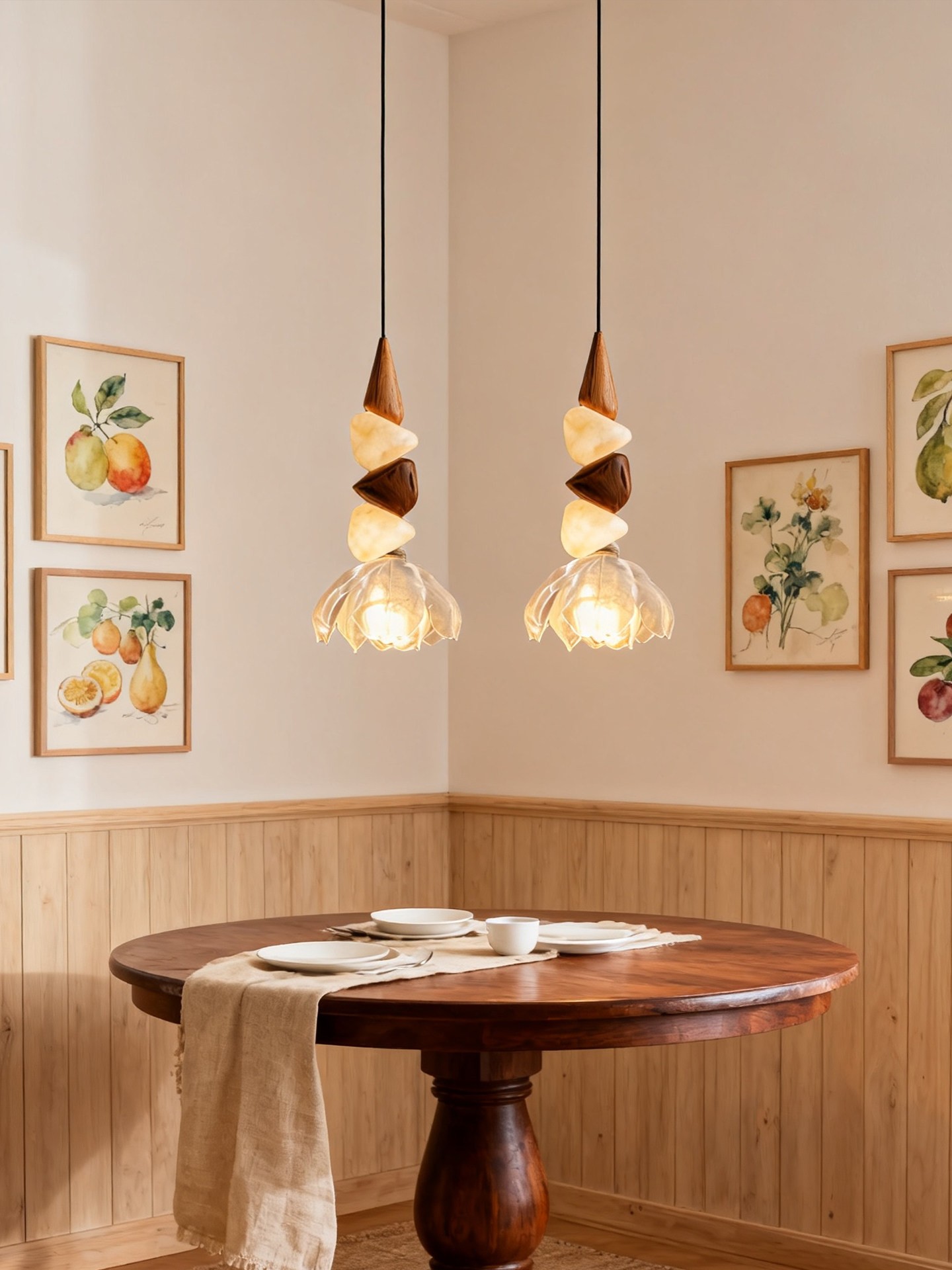 Nordic Minimalist 3D Printed Pendant Light