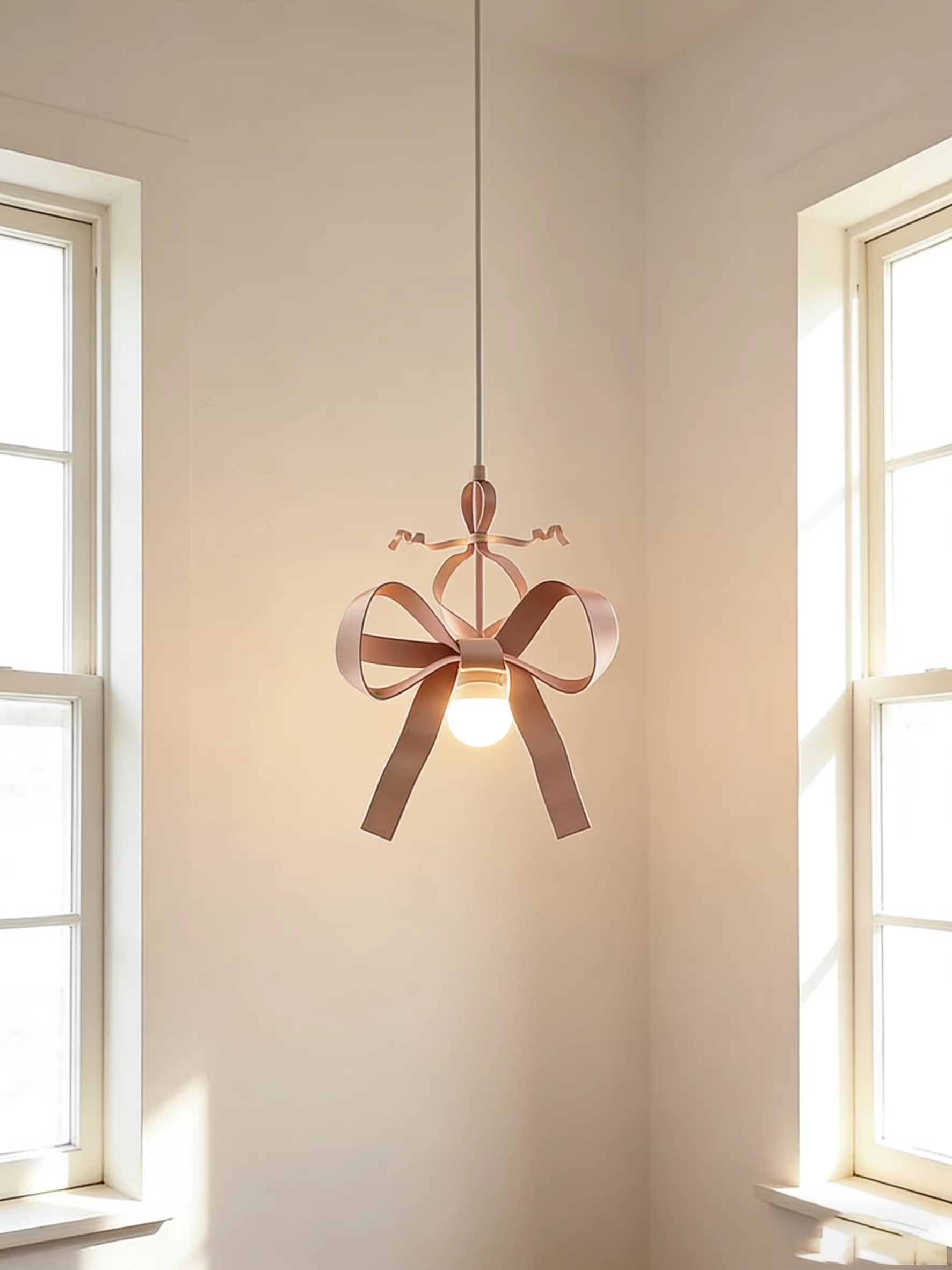 3D Printed Bow Pendant Light