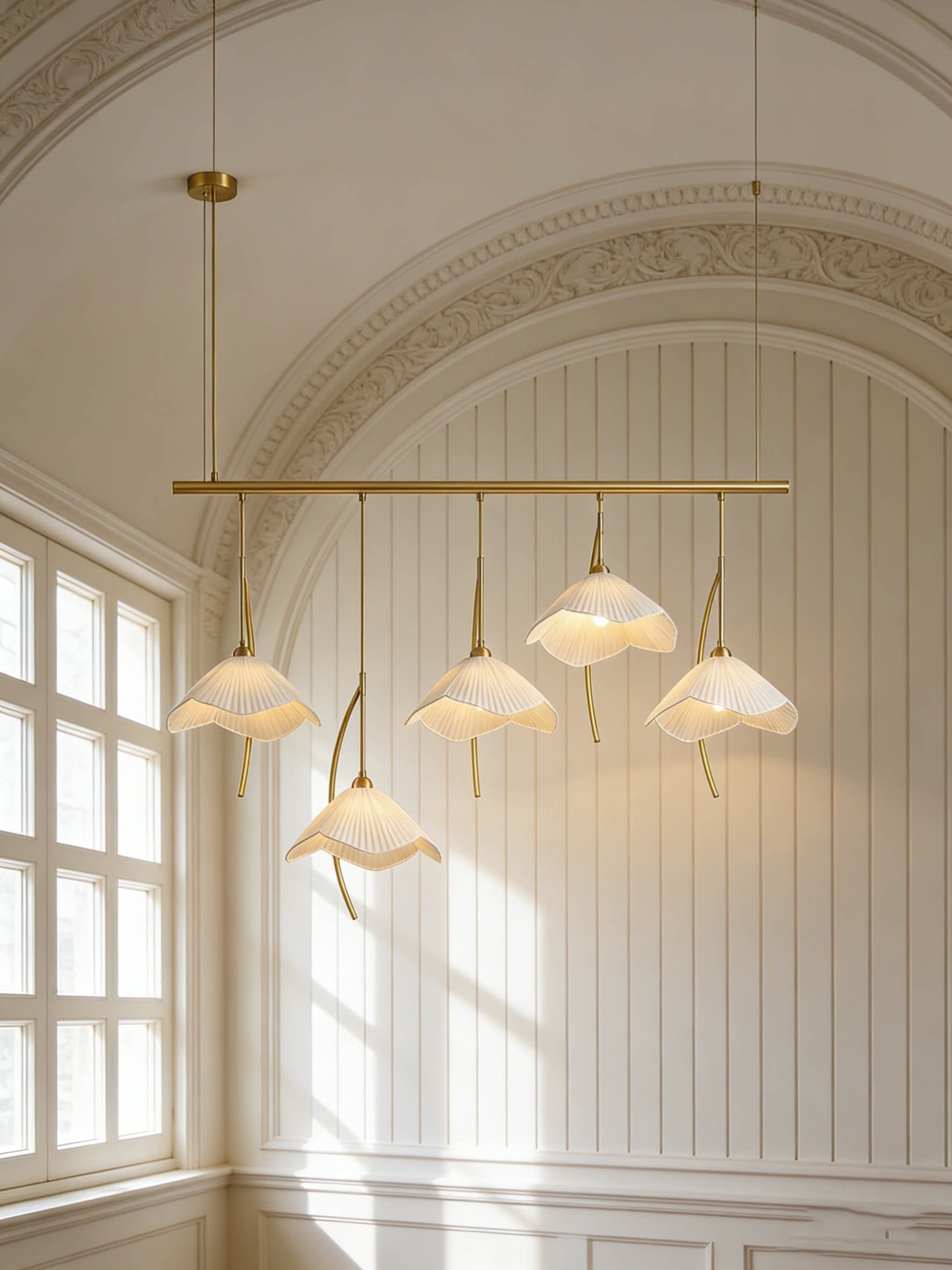 3D Printed Wave Bar Pendant Light