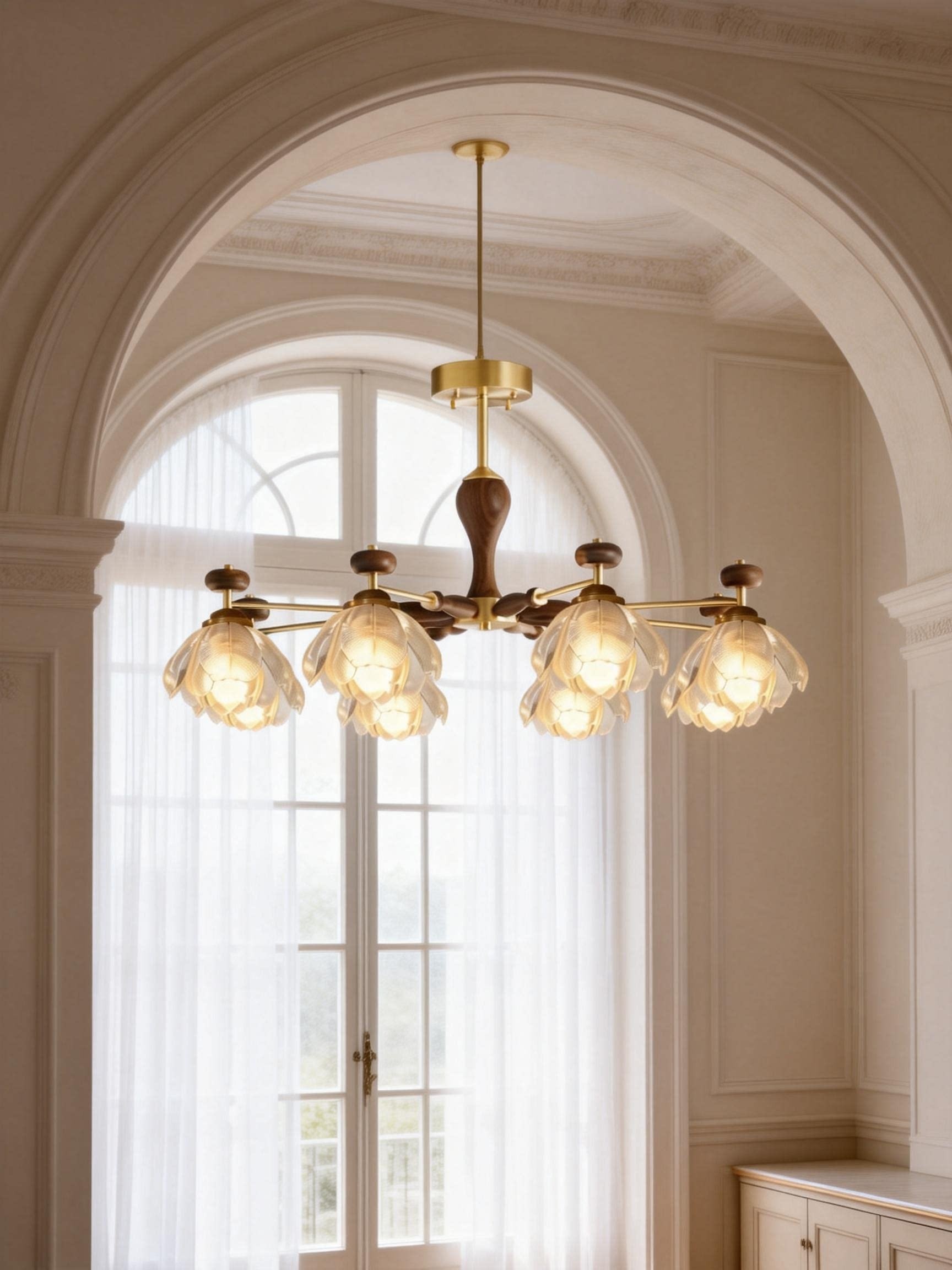 3D Printed Classic Floral Chandelier