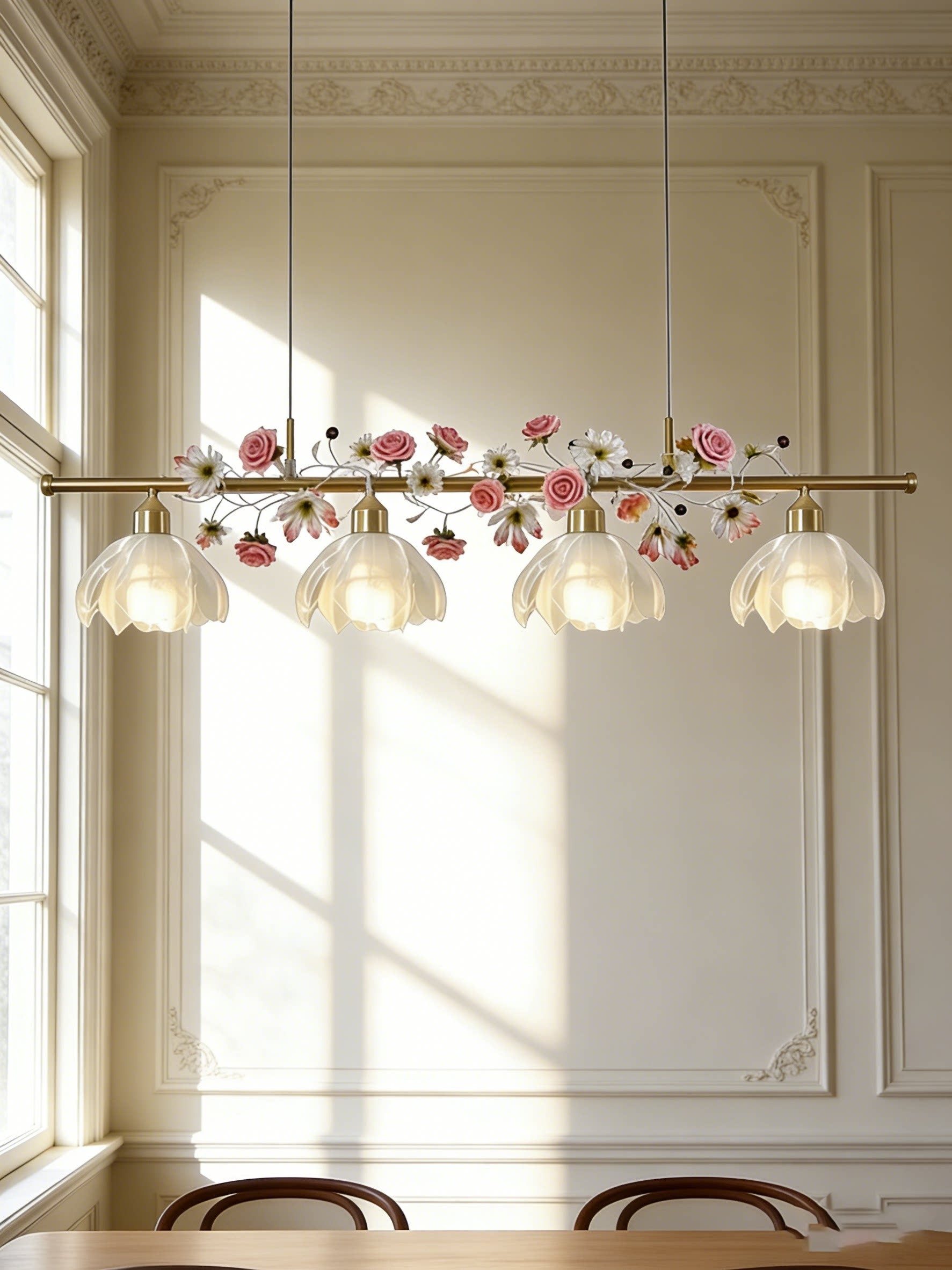 3D Printed Sculptural Loop Pendant Light