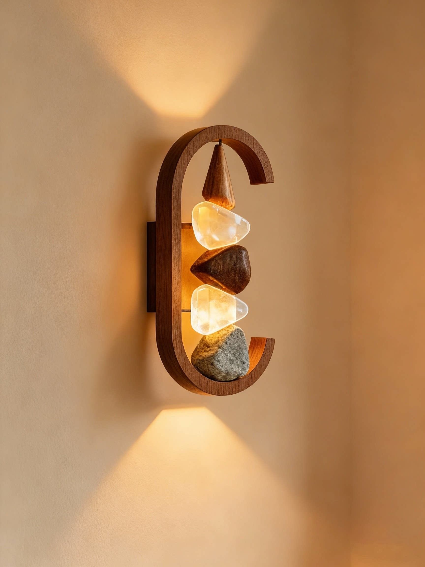 Zen Rock Arc 3D Printed Wall Light
