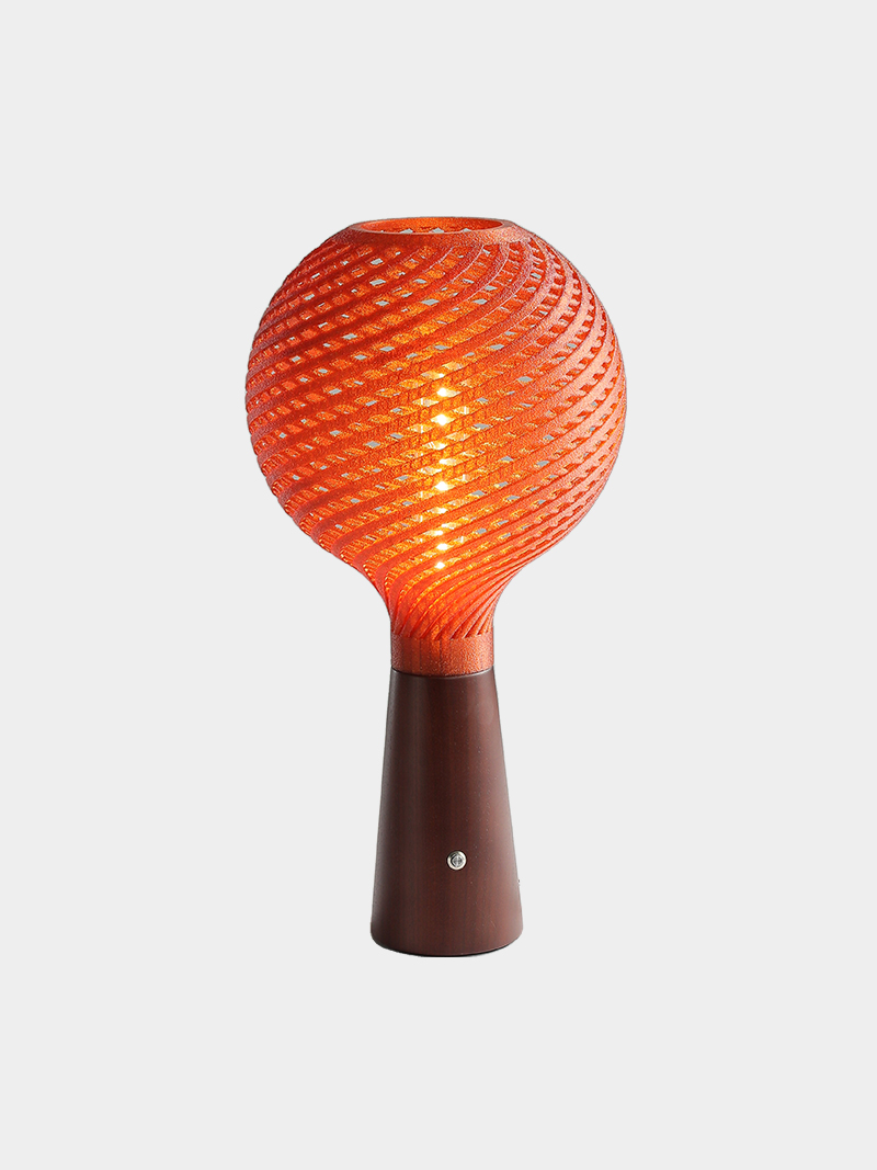 3D Printed Spiral Sphere Pendant Light Modern Table Lamp