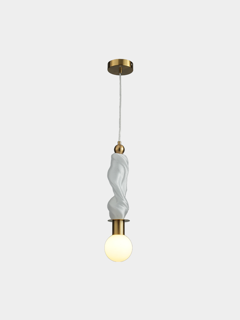 3D Printed Minimal Sculptural Pendant Light Modern Hanging Lamp