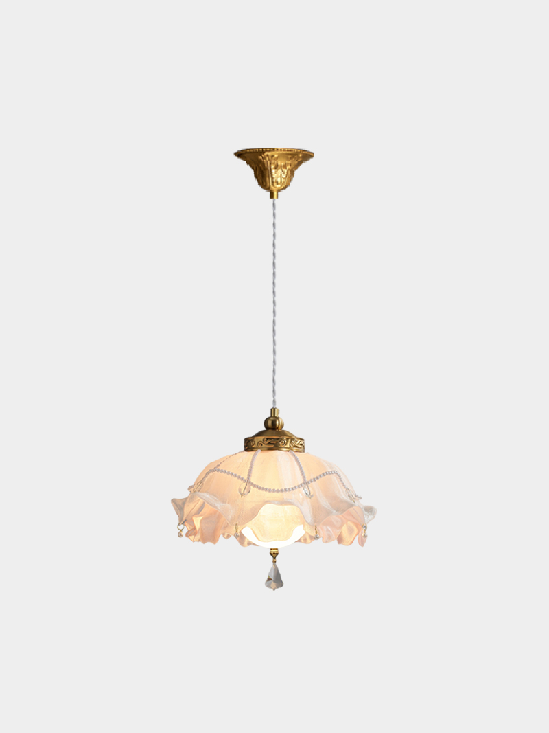 Vintage Lace 3D Printed Pendant Light Elegant Hanging Lamp