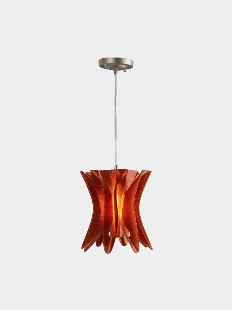 3D Printed Floral Wave Pendant Light Decorative Hanging Lamp
