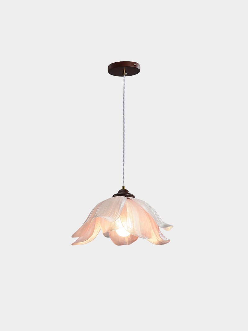3D Printed Flower Pendant Light Soft Bloom Design