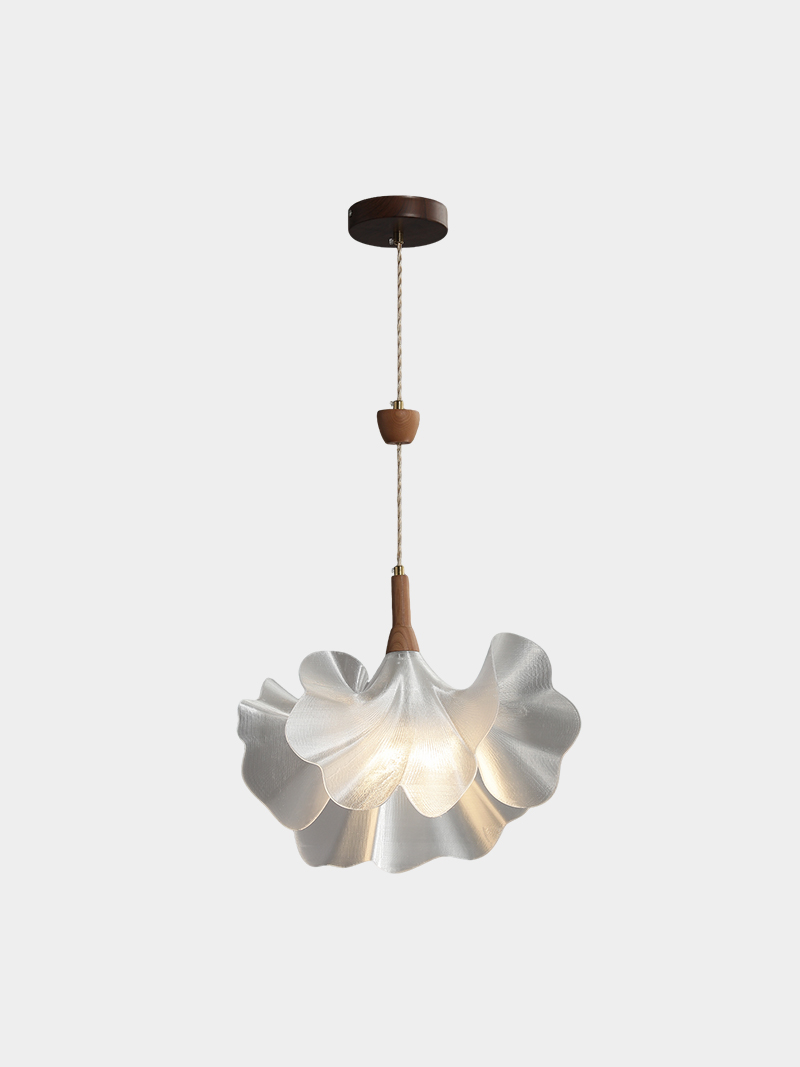 Elegant Petal Wave 3D Printed Pendant Light Minimalist Hanging Lamp
