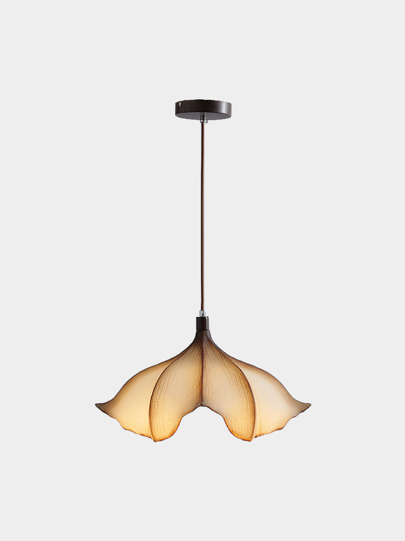 3D Printed Elegant Leaf Pendant Light