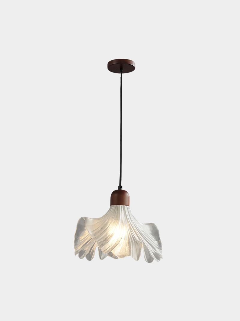 Minimalist 3D Printed single head  Elegant Flower Pendant Lamp