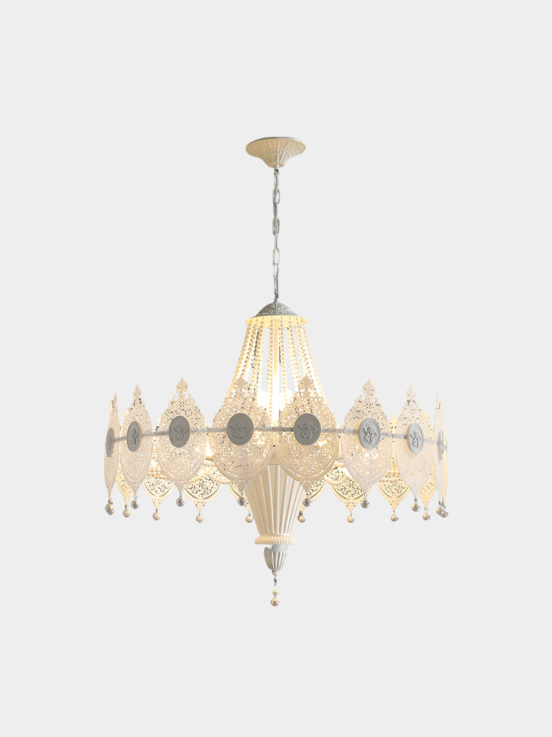 Luxury Decorative 3D Printed Chandelier Ornate Pendant Light Classic Lamp