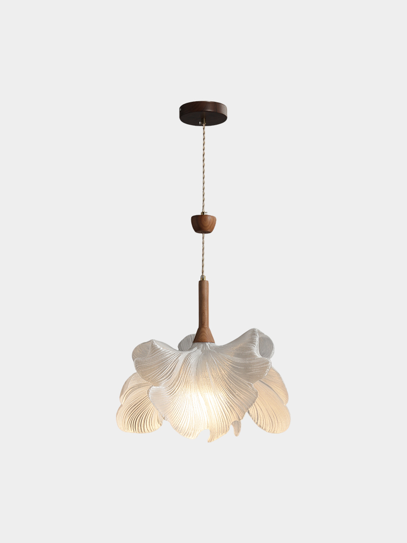 Elegant Petal Wave 3D Printed Pendant Light Modern Hanging Lamp