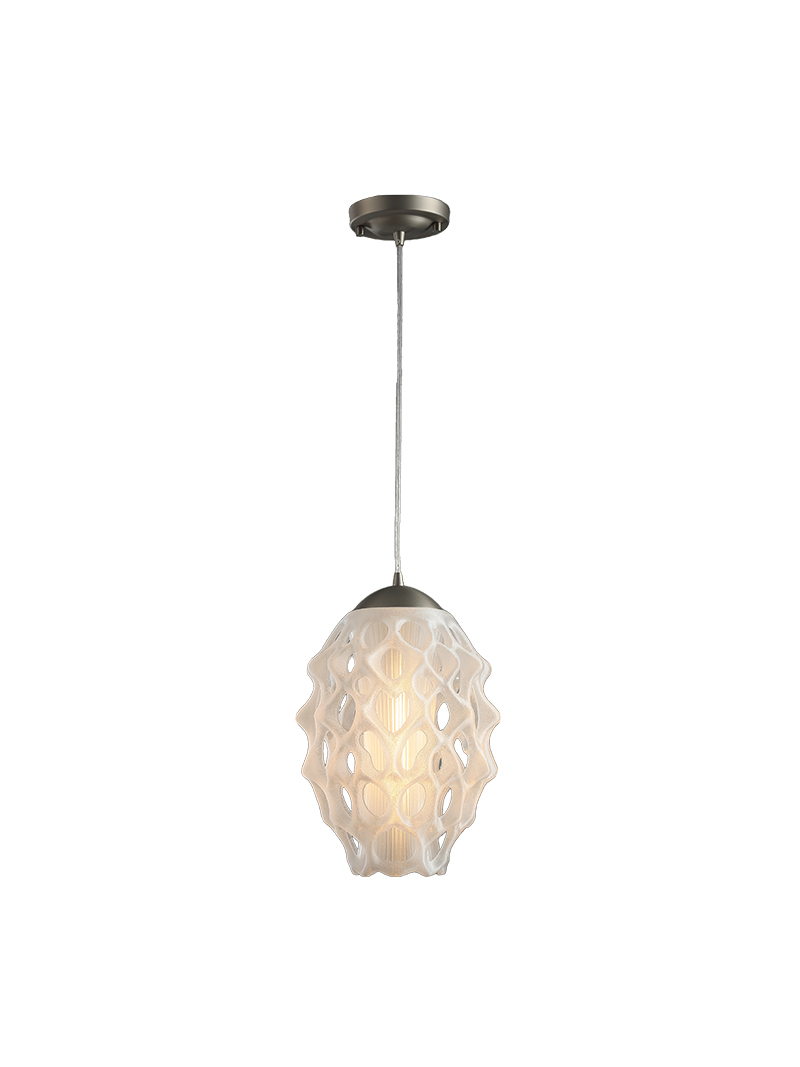 3D Printed Organic Shell Pendant Light Modern Hanging Lamp