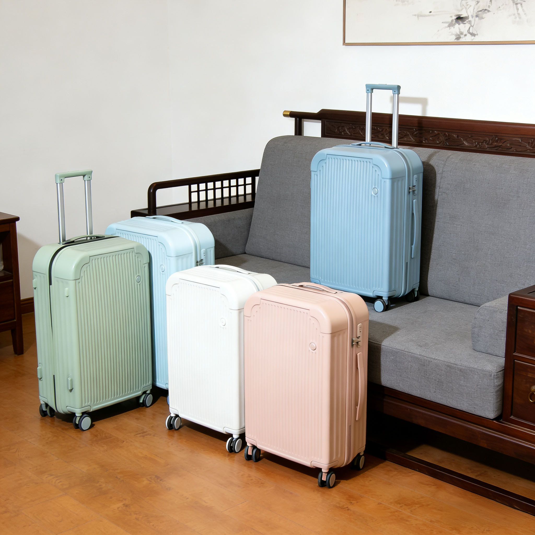 Pastel Color Travel Suitcase Collection ins luggage