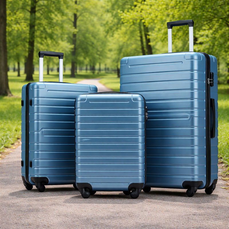 OEM ABS Lightweight 3 Piece Hard Shell Luggage Set for Wholesale & Travel Brands