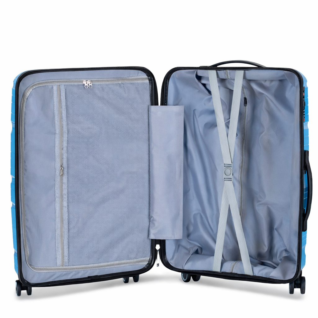 Custom Lightweight 3 Piece Hard Shell Luggage Set Manufacturer with Smooth Rolling Wheels and Flexible MOQ