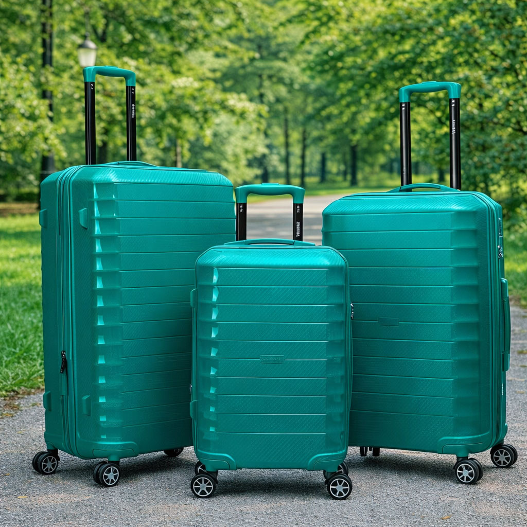 Premium ABS Lightweight Luggage Set – Durable, Silent Spinner Wheels, 3-Piece Travel Collection